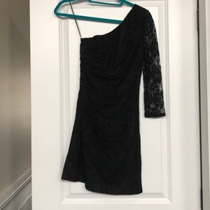 Express black lace dress